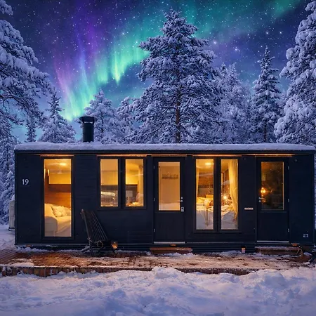 Lapland Landscape With Nature View, Sauna, Fireplace And Kitchen, Saariselka, Tankavaara, Gold Village Chalet *